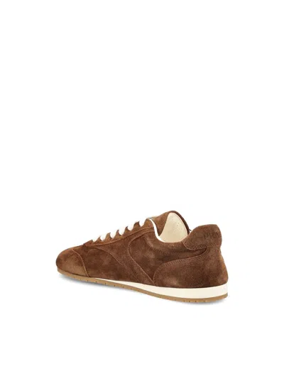 Prada Suede Sneakers Rubber Sole In Brown
