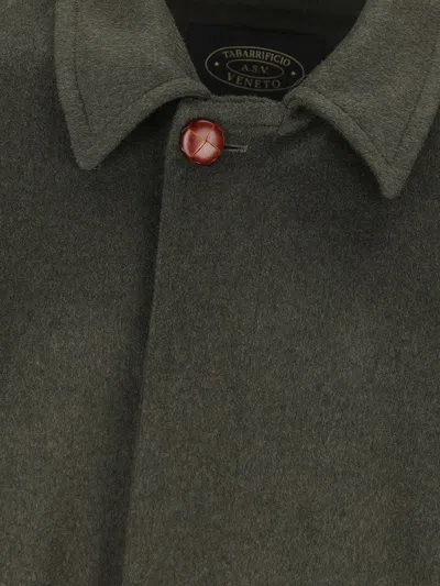 Cini Single-breasted Wool Coat In Green