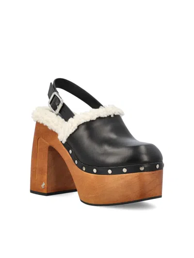 Jimmy Choo 135mm Leather Platform Sheepskin Sandals In Multi
