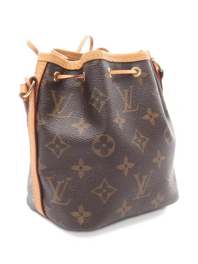 Pre-owned Louis Vuitton 2017 Nano Noe Bucket Bag In Brown