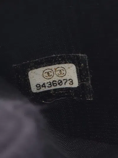 Pre-owned Chanel 2004-2005 Coco-mark Zip-around Wallet In Black