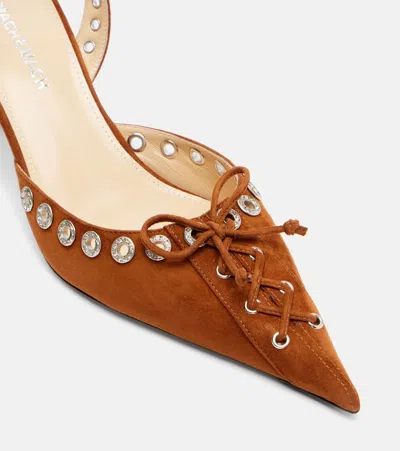 Mach&mach Mach & Mach Women Slingback Pumps In Brown