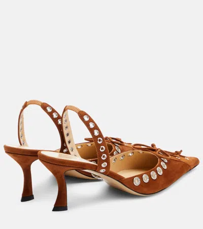 Mach&mach Mach & Mach Women Slingback Pumps In Brown