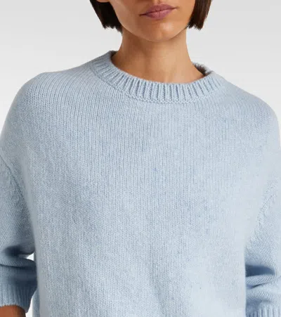 Khaite Atmosphere Blue Cashmere Sabina Sweater In Blue