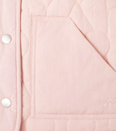 Bonpoint Jilian Quilted Vest In Pink In Pink