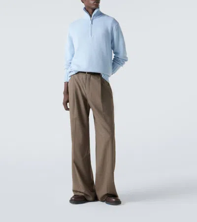 羊绒半拉链毛衣