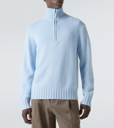 羊绒半拉链毛衣