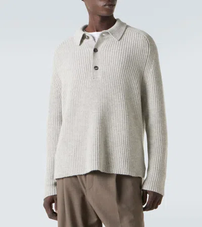 羊毛与羊绒POLO衫式毛衣