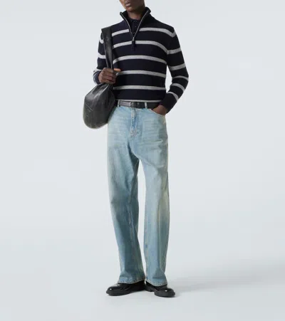 羊毛与羊绒半拉链毛衣