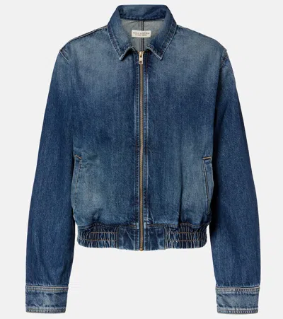 Nili Lotan Najac Denim Jacket Simon Wash In Blue