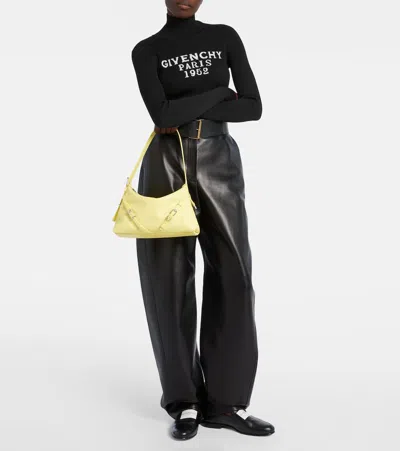 Givenchy Mini Voyou Shoulder Bag With Adjustable Strap In Yellow
