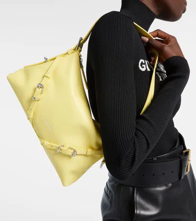 Givenchy Mini Voyou Shoulder Bag With Adjustable Strap In Yellow
