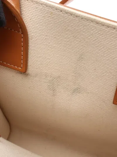 Pre-owned Celine 2000s Mini Vertical Cabas Two-way Handbag In Brown