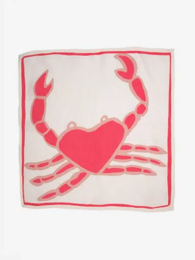 Amuse La Bouche Crab Linen Napkins (set Of Two) In Multi