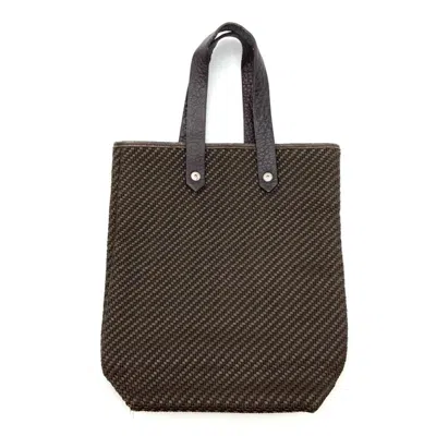 Pre-owned Hermes Ahmedabad Brown Leather 50% Polyester 50% Tote Bag ()