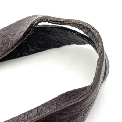 Pre-owned Hermes Ahmedabad Brown Leather 50% Polyester 50% Tote Bag ()