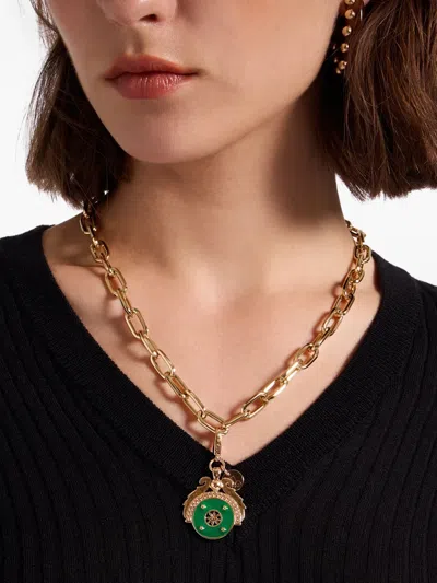 La Doublej Medallion Charm Pendant In Gold