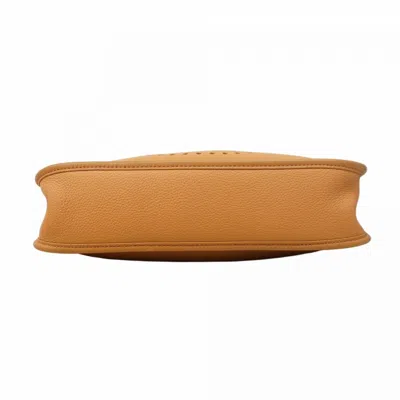 Pre-owned Hermes Camel Taurillon Clemence Leather Shoulder Bag ()