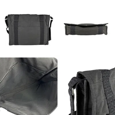 Pre-owned Hermes Her Line Gray Nylon Canvas Shoulder Bag ()