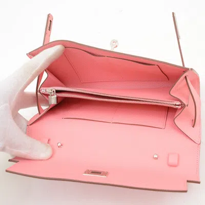 Pre-owned Hermes Kelly Rose Confetti Epsom Leather Chain/shoulder Wallet ()