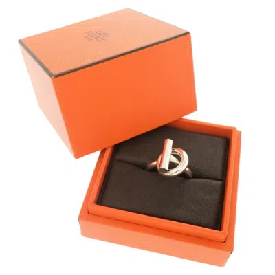 Pre-owned Hermes Silver Silver 925 Band Ring ()