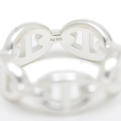 Pre-owned Hermes Silver Silver 925 Band Ring ()