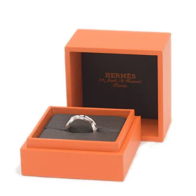 Pre-owned Hermes Silver Silver 925 Band Ring ()