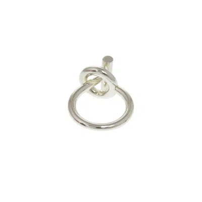 Pre-owned Hermes Silver Silver 925 Band Ring ()