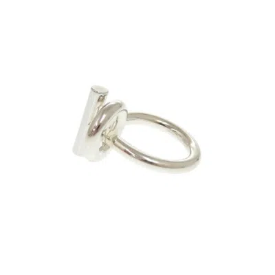 Pre-owned Hermes Silver Silver 925 Band Ring ()
