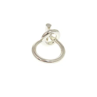 Pre-owned Hermes Silver Silver 925 Band Ring ()