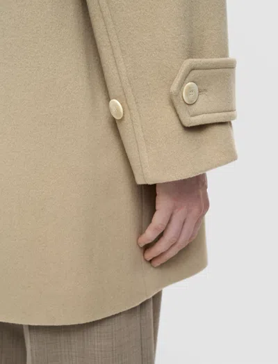 Joseph Womens Affogato Loti Single-breasted Wool And Cashmere-blend Coat In Brown