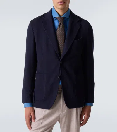 Rubinacci Wool Blazer In Blue