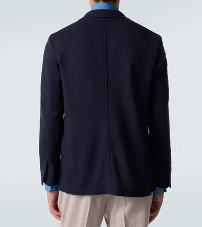 Rubinacci Wool Blazer In Blue