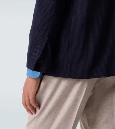 Rubinacci Wool Blazer In Blue