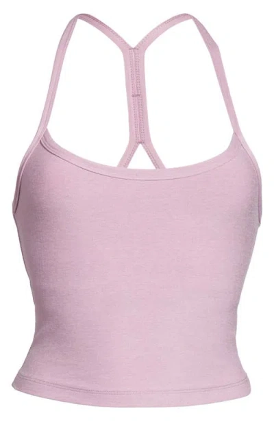 Beyond Yoga Space Dye Slim Racerback Crop Tank In Purple
