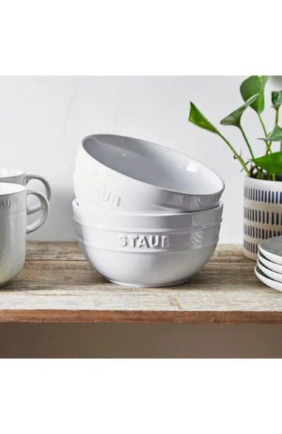Staub Ceramic 2-piece Universal Bowl Set In White