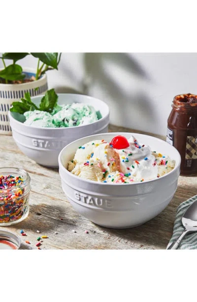 Staub Ceramic 2-piece Universal Bowl Set In White