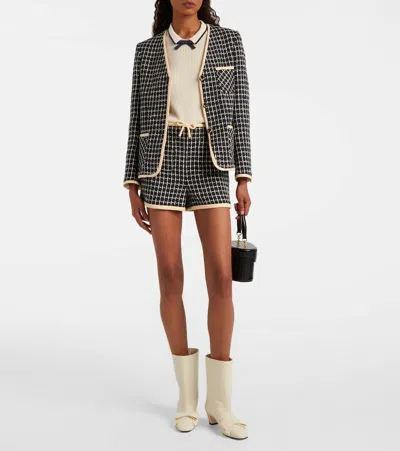 Valentino Leather Mid-calf Boots Featuring Bow Detail In White