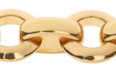 Chloé Adjustable Chain Necklace Script Pendant In Gold