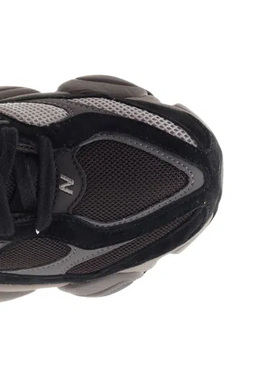 New Balance Mens Black 9060 Suede And Mesh Low-top Trainers In Black