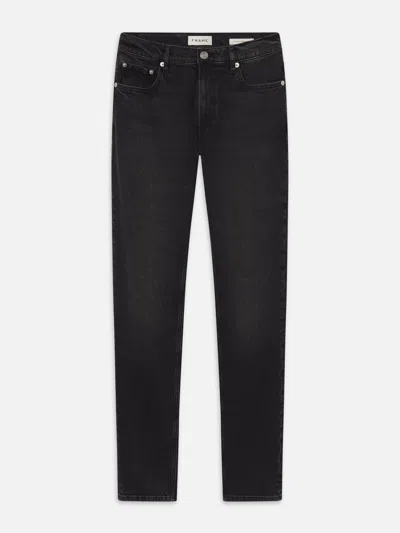 Frame Mid-rise Straight-leg Jeans In Black