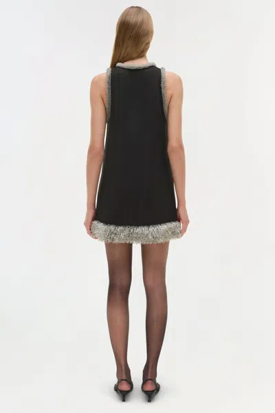 Simkhai Darcy Embellished Mini Dress In Black In Black