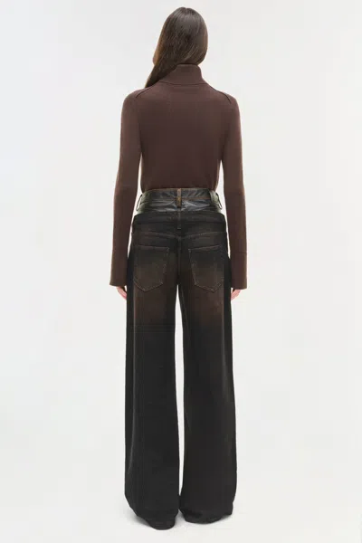 Simkhai Women's Knitted Fenwick Cashmere Turtleneck In Chocolate In Brown