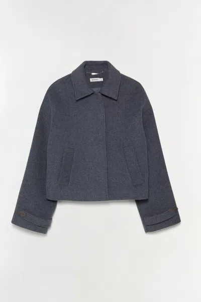 Simkhai Women's Colby Wool Jacket In Heather Grey In Gray