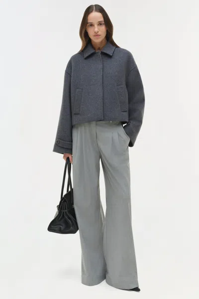 Simkhai Women's Colby Wool Jacket In Heather Grey In Gray