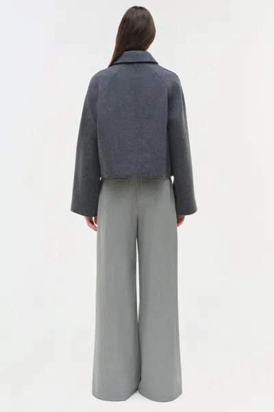 Simkhai Women's Colby Wool Jacket In Heather Grey In Gray