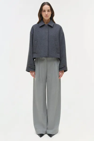 Simkhai Women's Colby Wool Jacket In Heather Grey In Gray