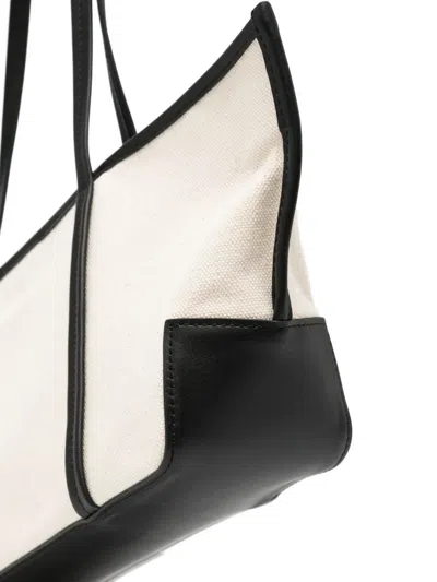 St Agni Slim Bateau Tote Canvas In Brown