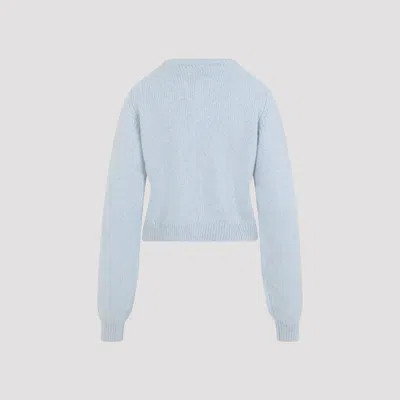 Khaite Everheart Button-front Cashmere Cardigan In Blue
