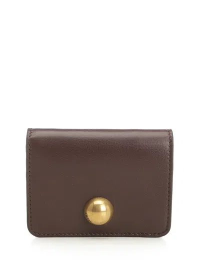 Ami Alexandre Mattiussi Foldable Wallet In Brown